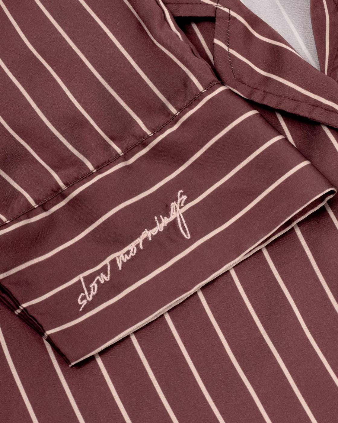 KATIE LOXTON GIFT BOXED PYJAMA SET-CHOCOLATE STRIPE PRINT