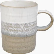 KILN ACCENTS TAUPE RIDGED MUG