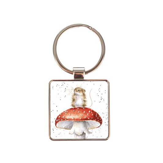 WRENDALE 'HE'S A FUN-GI' MOUSE KEYRING