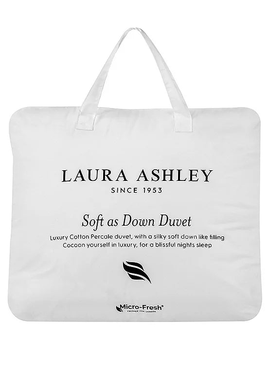 LAURA ASHLEY SOFT AS DOWN 13.5 TOG DUVET S/D/K/SK