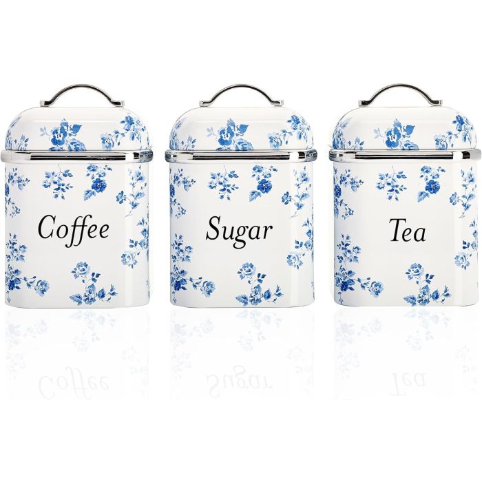 LAURA ASHLEY CHINA ROSE STORAGE CANISTERS