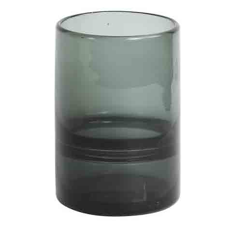 LIGHT & LIVING TEALIGHT PASCHA GLASS GREY 010x10CM