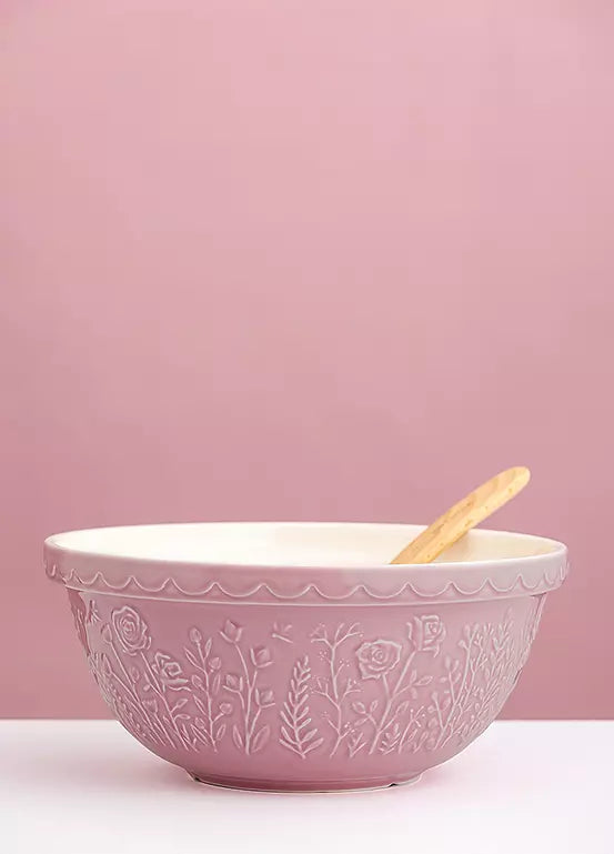 MASON CASH IN THE MEADOW S12 CREAM ROSE MIXING BOWL 2