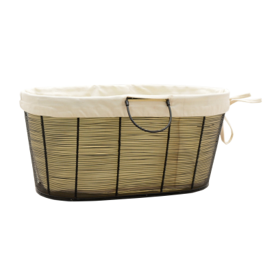 OVAL WIRE MESH LOG BASKET