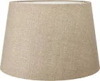 MILOS 40CM NATURAL LINEN TAPERED SHADE