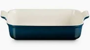 LE CREUSET HERITAGE RECTANGULAR DISH 32CM NUIT