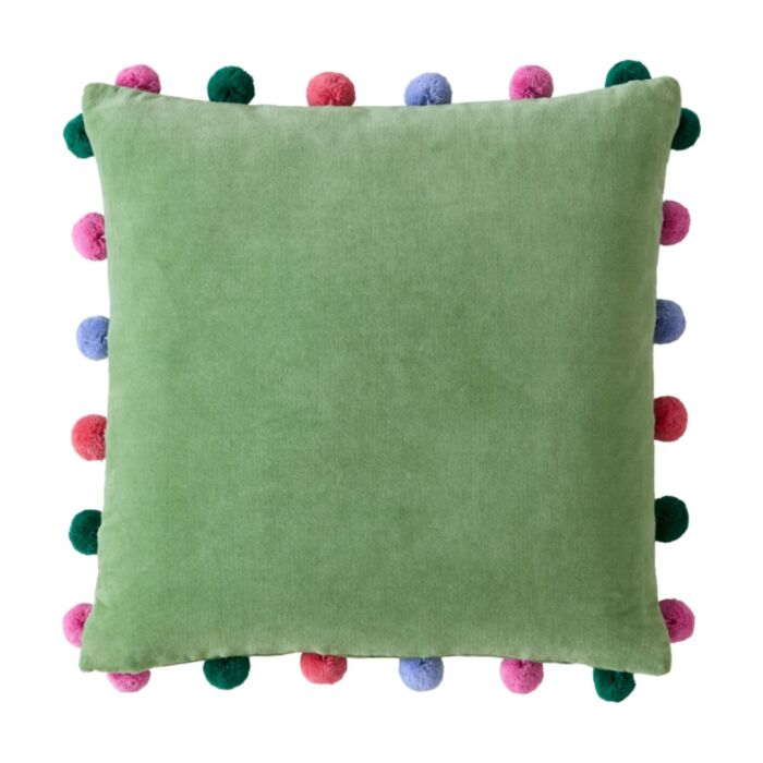 POM POM CUSHION VERDIGRIS