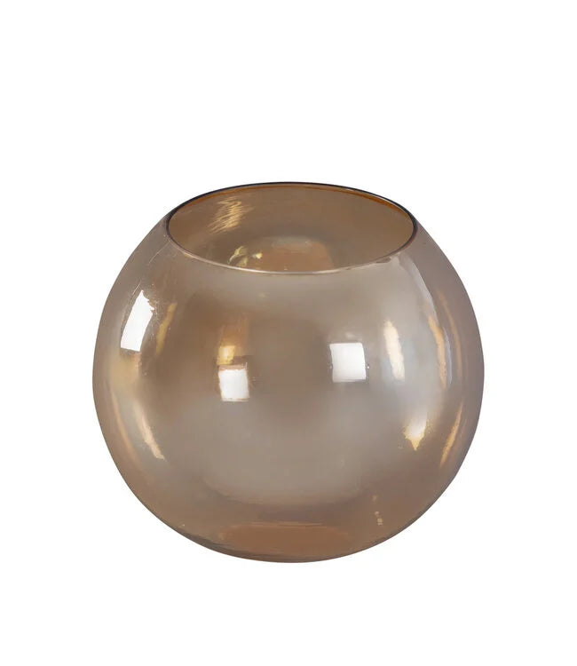 PTMD LENORE GOLD LUSTER GLASS ROUND STORMLIGHT SHINY