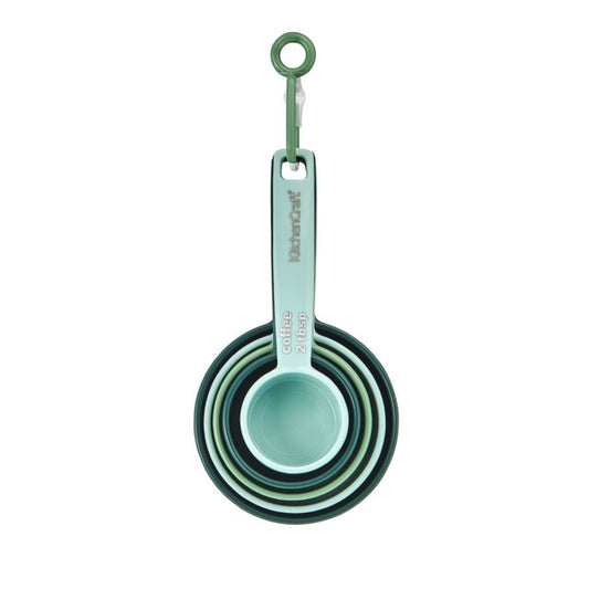 KC BLUE MEASURING CUPS SET OF 5 GREEN