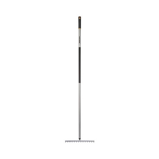 ERGONOMIC SOIL RAKE METAL SHAFT