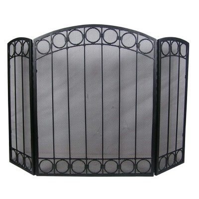 BLACK 3 PANEL FIRE GUARD