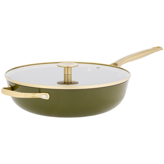 STELLAR CAST LIGHT 28CM SAUTE PAN OLIVE