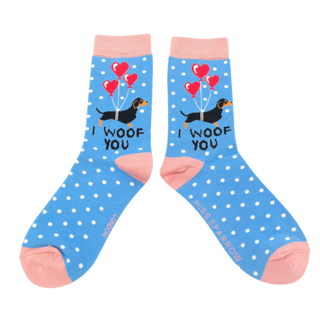 I WOOF YOU SOCKS SKY