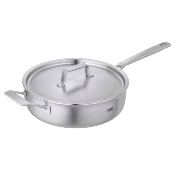 CULINARY FIVEPLY SAUTE PAN WITH LID UNCOATED