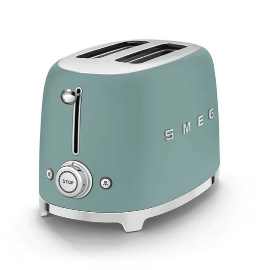 SMEG MATT EMERALD GREEN 50'S STYLE TOASTER