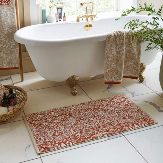 WILLIAM MORRIS STRAWBERRY THIEF BATH MAT