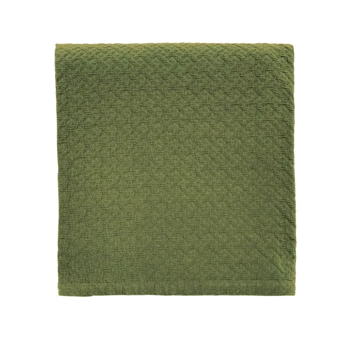 TED BAKER DIAGONAL MATELLASE THROW-GREEN