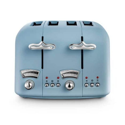 DELONGHI FLORA BLUE 4 SLICE TOASTER
