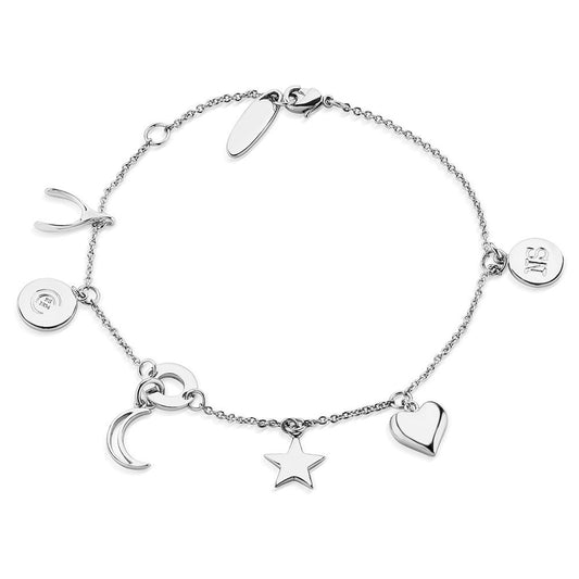 NEWBRIDGE SILVER PLATED BRACELET WITH CHARMS